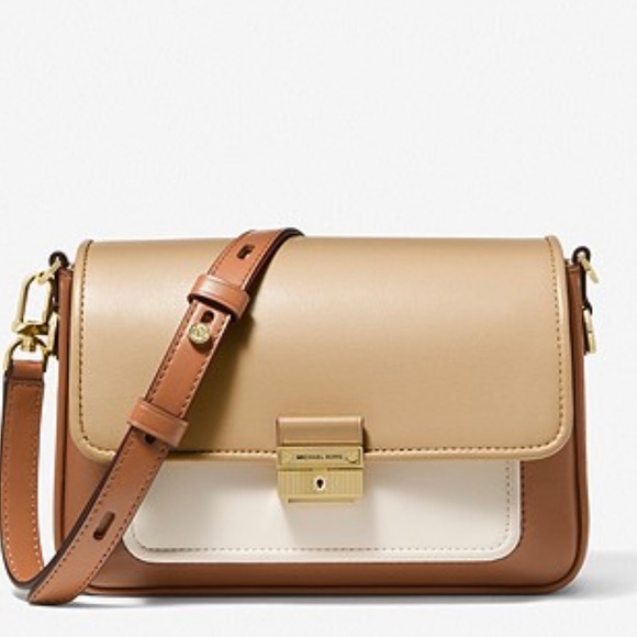 Michael Kors Handbags - Michael Kors Bradshaw Color-Block Leather Messenger Bag